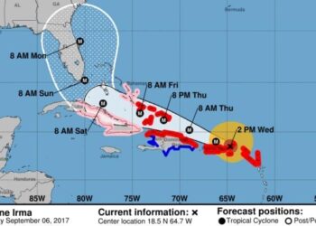 Efectos de “catastrófico huracán” Irma se sentirán esta noche en República Dominicana