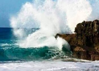 El oleaje anormal en la costa Atlántica
