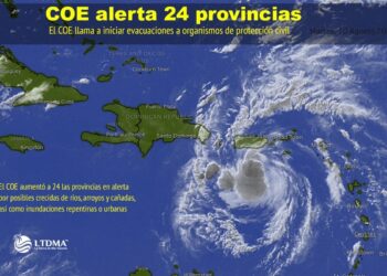 En alerta 24 provincias y el DN  por potencial ciclón tropical