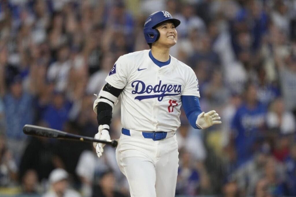 ohtani brilla debut playoffs dodgers victoria 1728295415