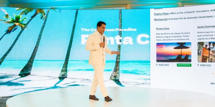 turismo República Dominicana, plataforma inteligencia artificial turismo, innovación turística RD, experiencia personalizada viaje RD, destinos turísticos RD, tecnología en turismo dominicano