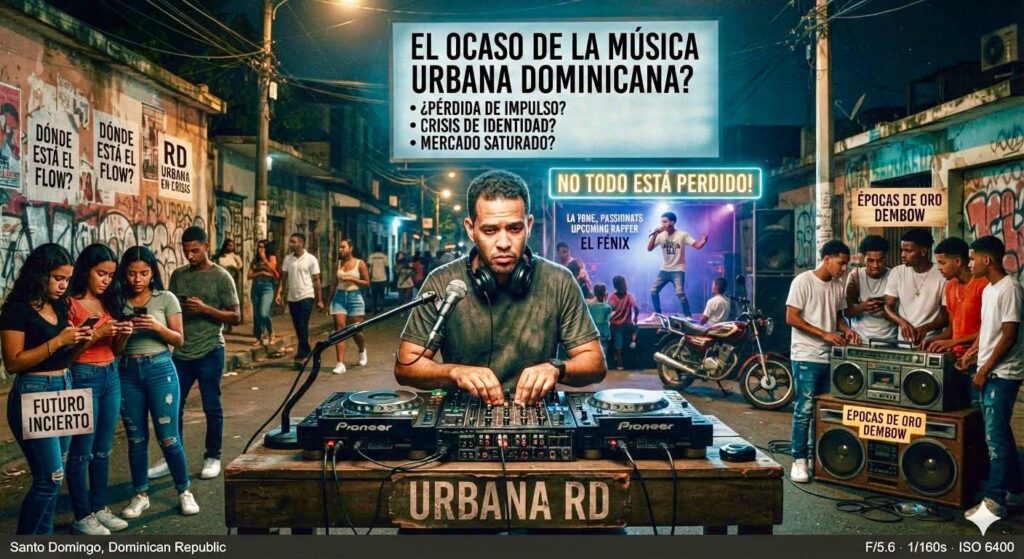 música urbana dominicana, dembow, industria musical RD, artistas urbanos dominicanos, retos música urbana, futuro dembow