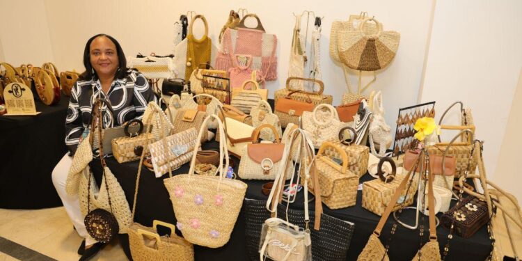diseño artesanal dominicano, Greicy Campos artesanía, arte sostenible República Dominicana, larimar en artesanía, macramé y crochet RD, emprendimiento artesanal dominicano