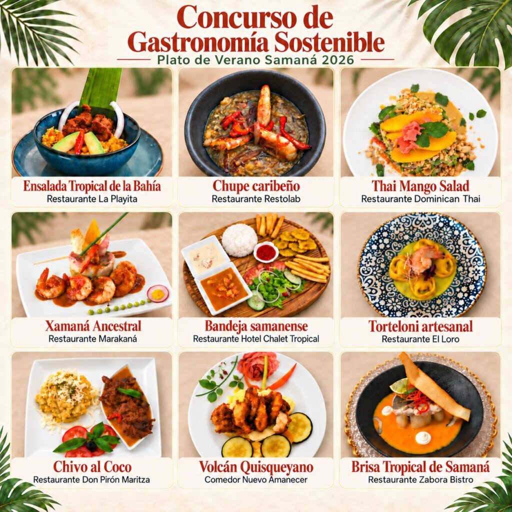 Plato de Verano 2026, gastronomía sostenible Samaná, restaurantes Samaná, turismo sostenible República Dominicana, cocina tradicional dominicana, productos locales Samaná